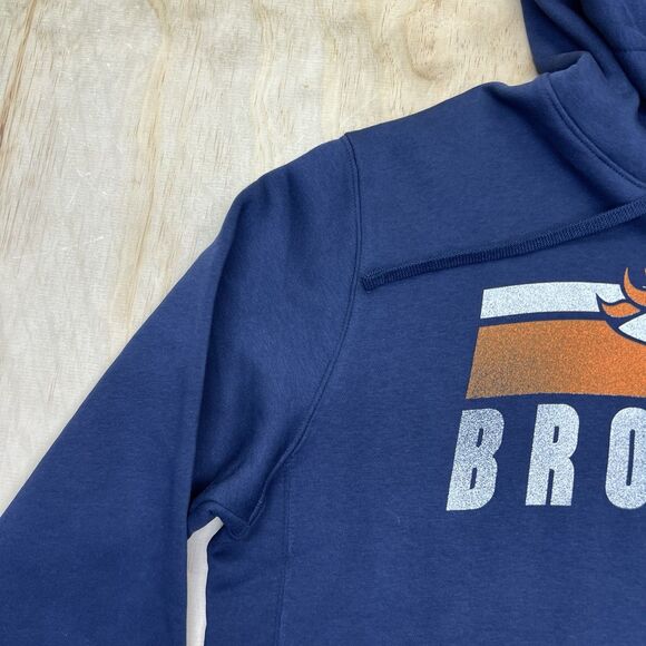 NEW Denver Broncos Nike Team Logo Cotton Hooded Sweatshirt Hoodie MD - Picture 4 of 14